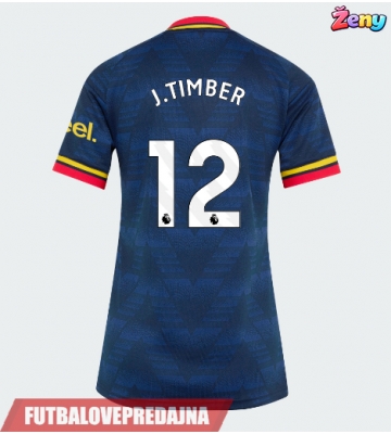 Lacne Ženy Futbalové dres Arsenal Jurrien Timber #12 2026-27 Krátky Rukáv - Preč